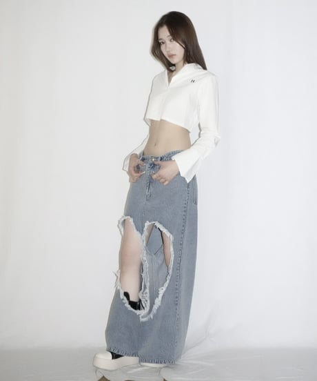 over hole denim