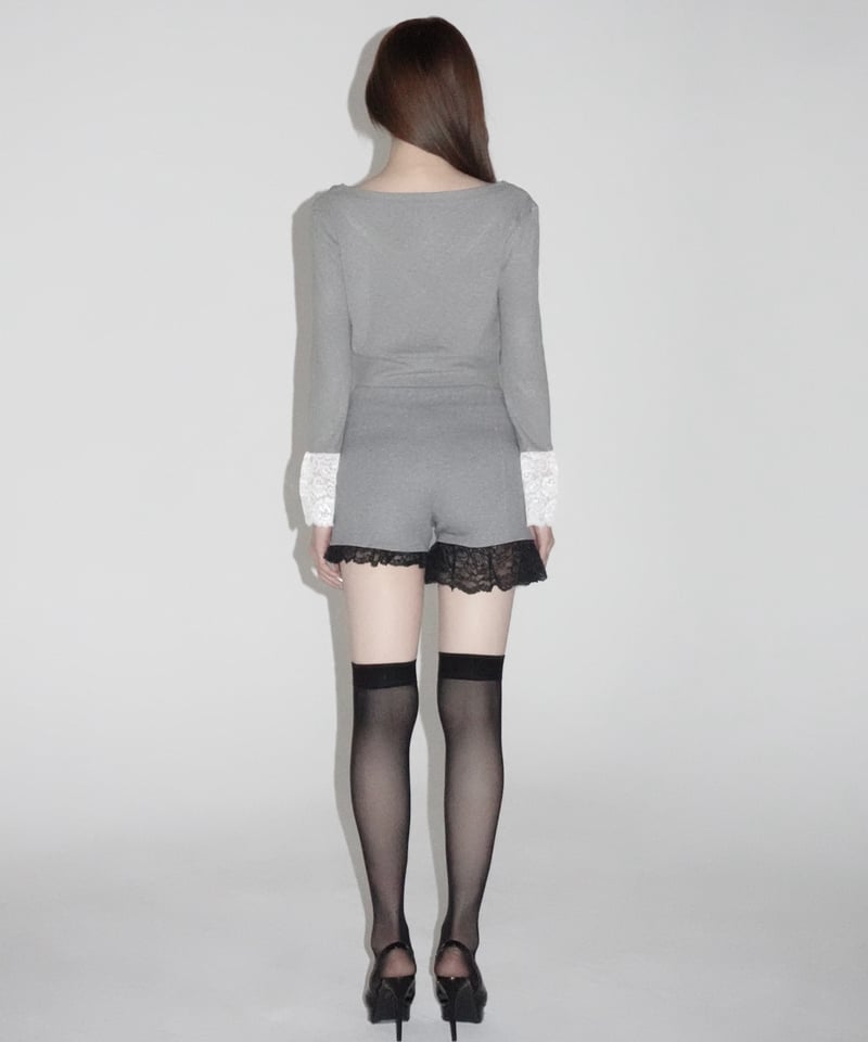 lace cropped cardigan | KISS THE CLUB