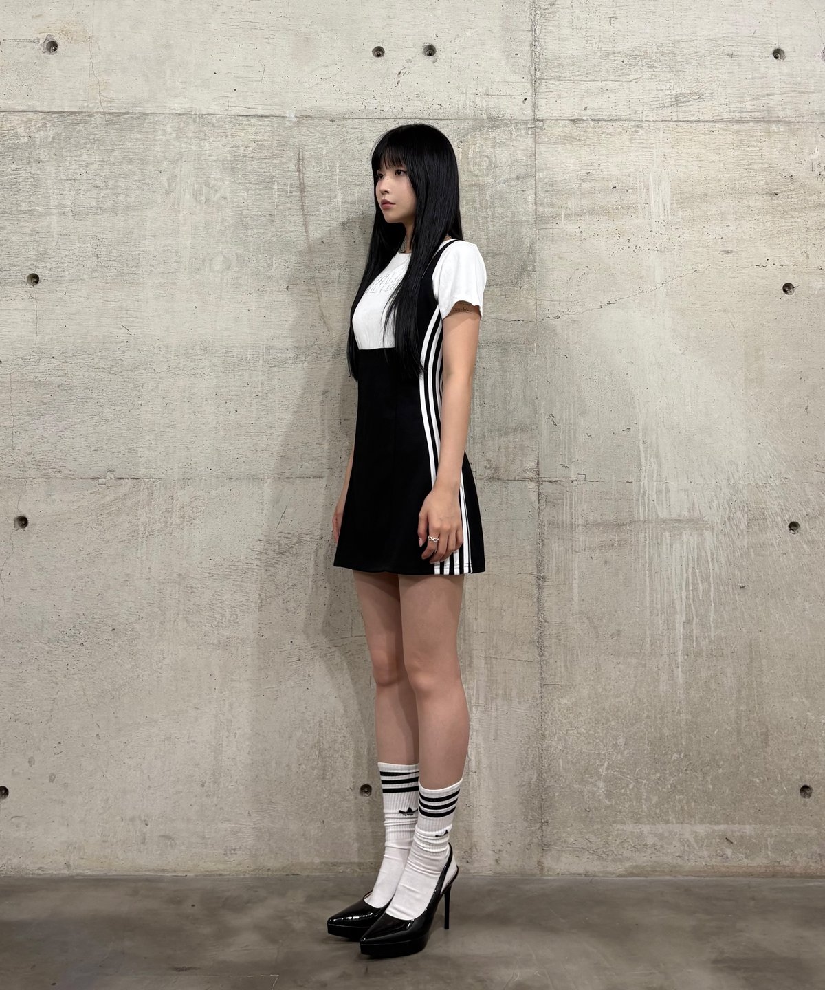 ワンピース kiss the club line layered mini onepiece fit=scale-down,w=1200