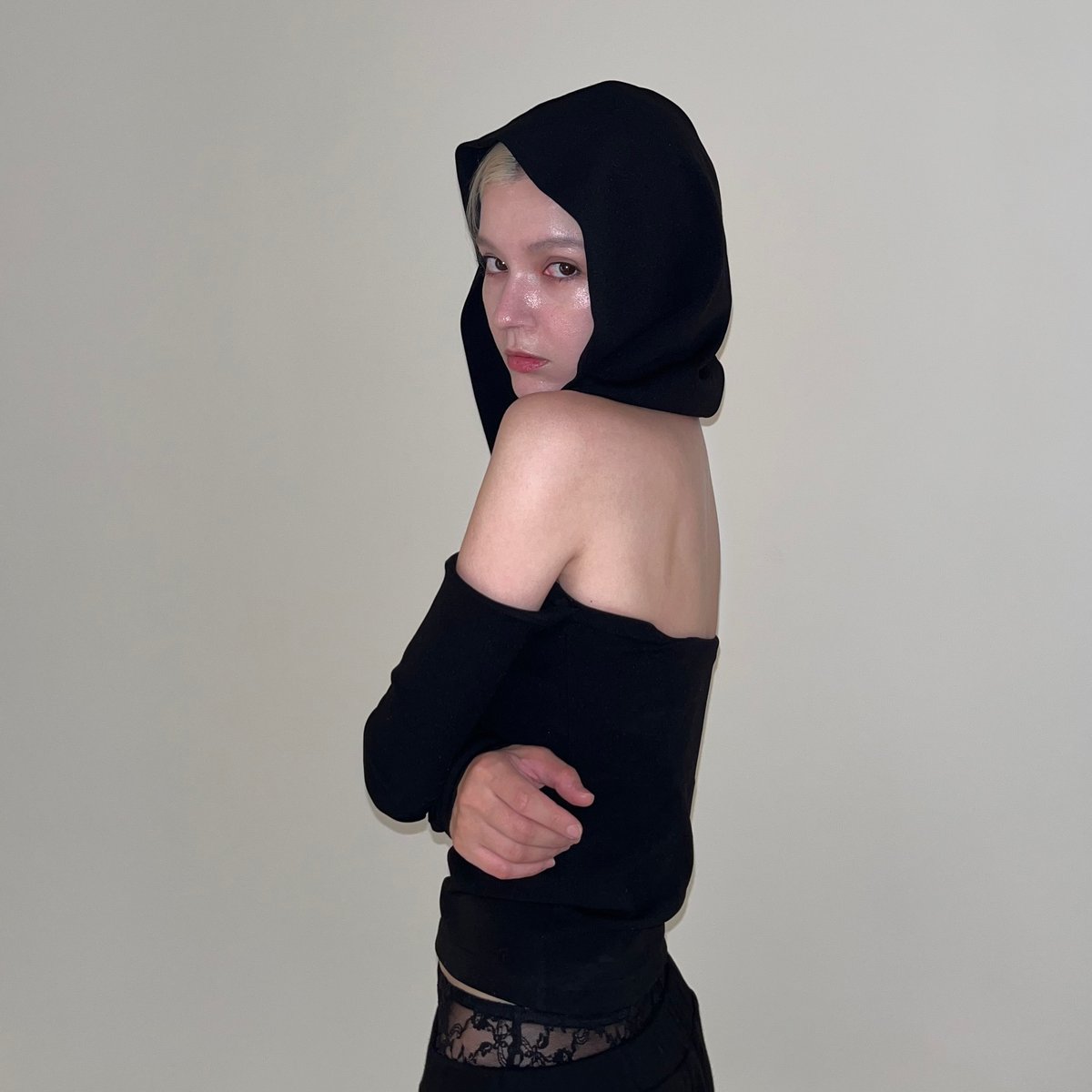 cross hoodie tops | KISS THE CLUB