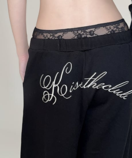 【再入荷】lace sweat pants