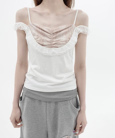 animal frill camisole