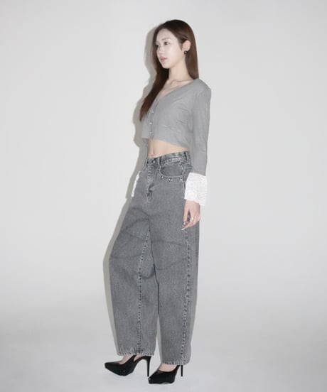 grommet wide pants
