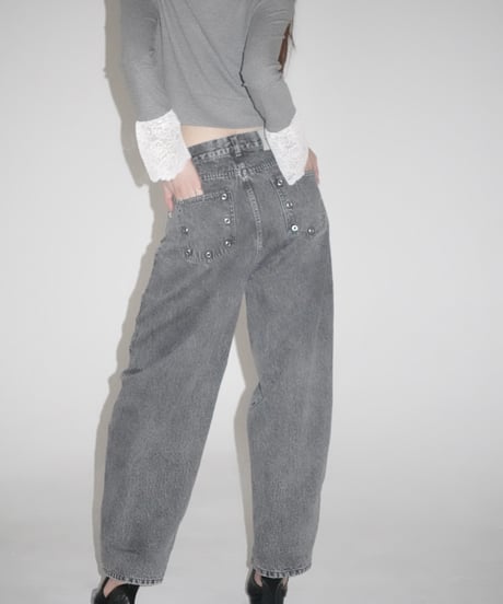 grommet wide pants