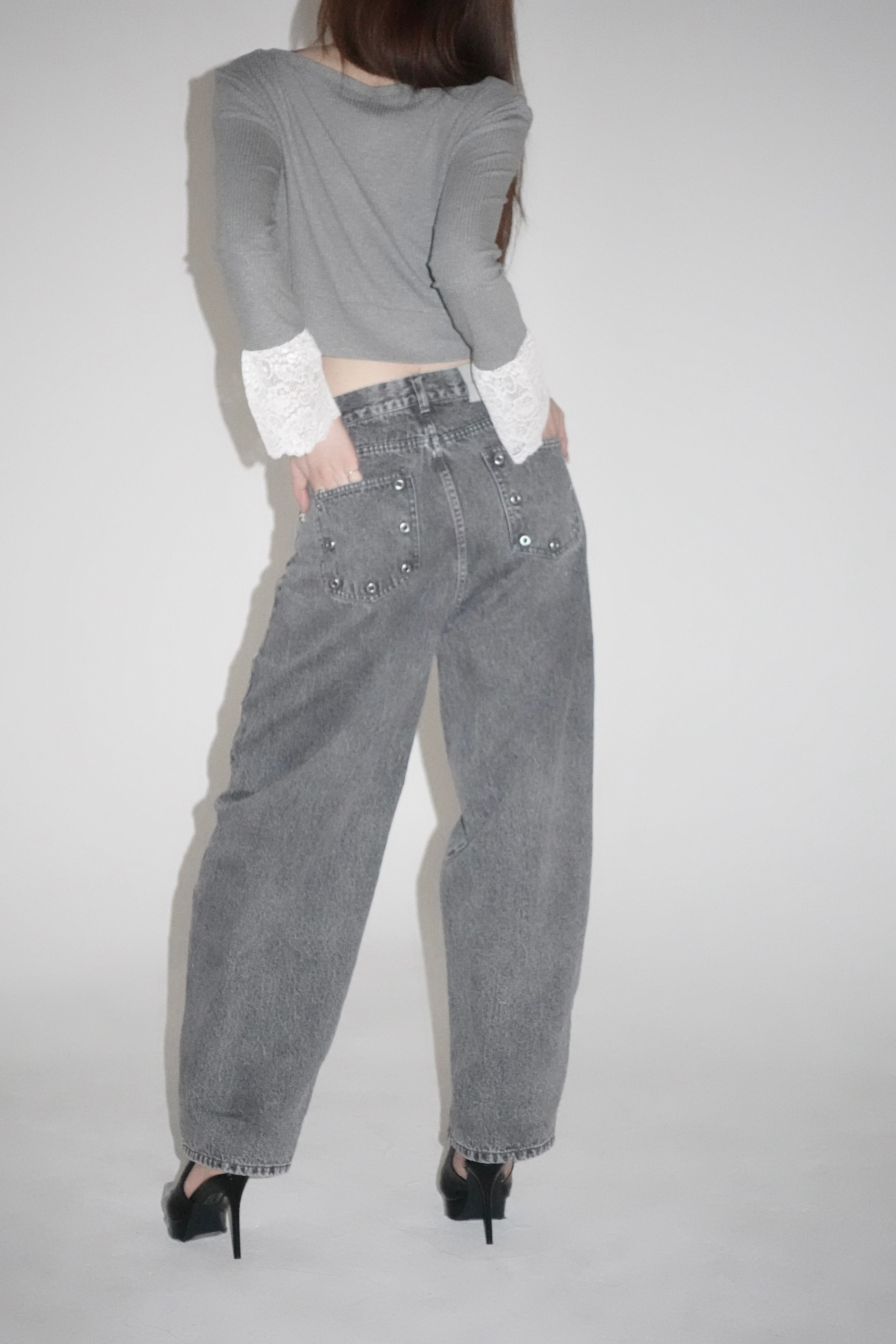 kisstheclub パンツ grommet wide pants | KISS THE CLUB