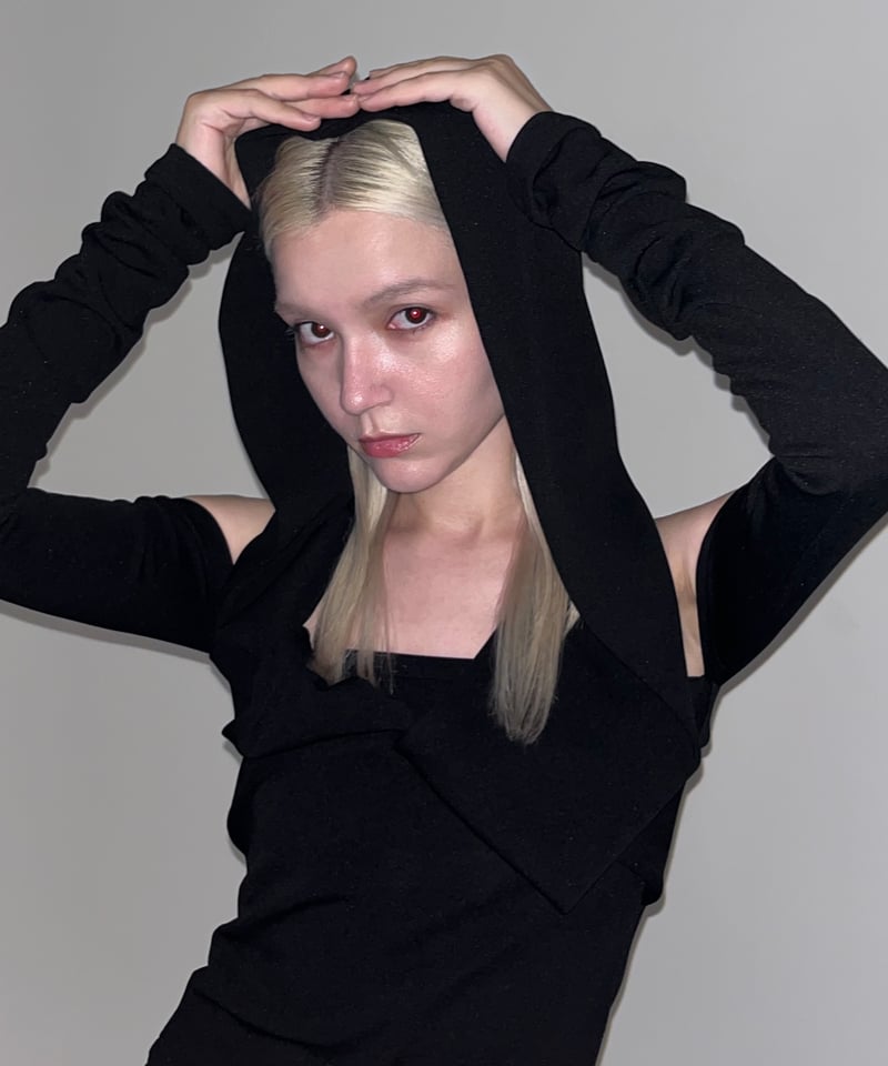 cross hoodie tops | KISS THE CLUB