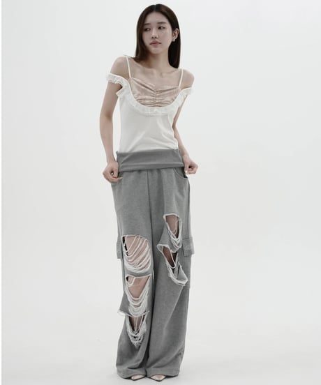animal frill camisole