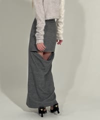 button long skirt
