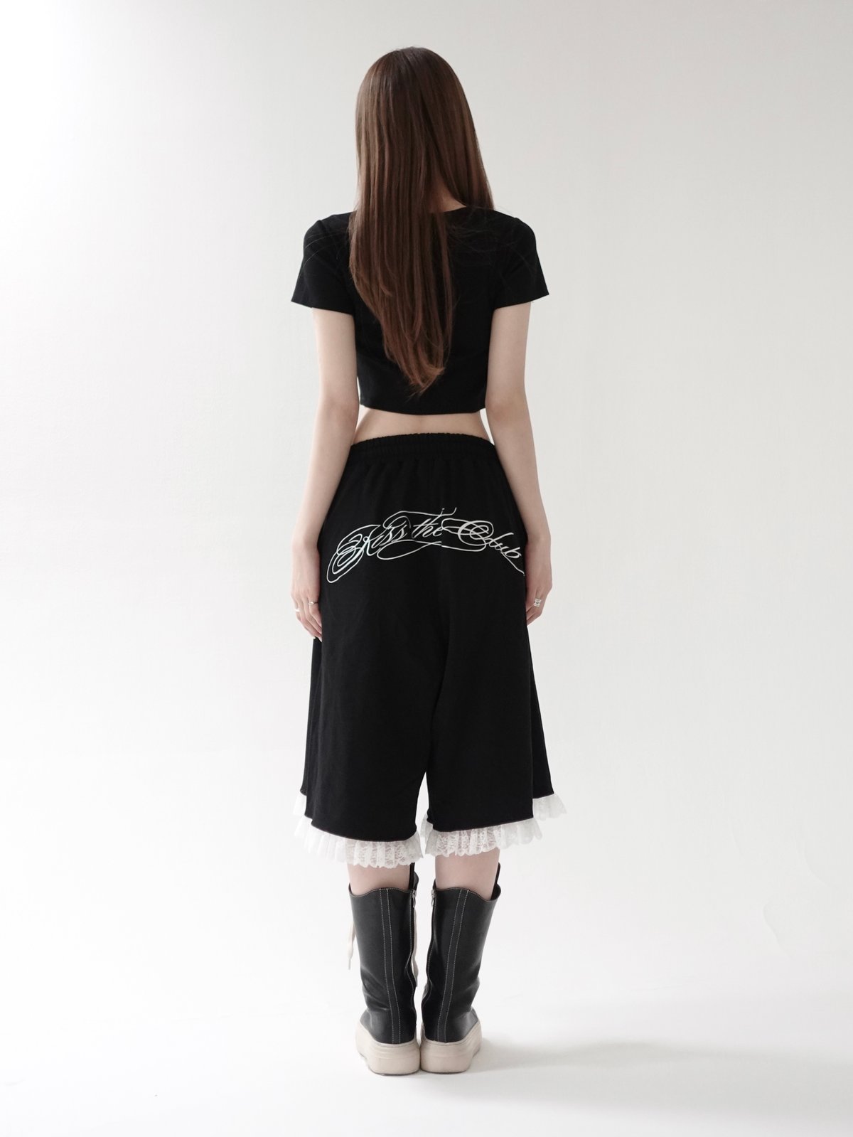 【新品】KISS THE CLUB lace half pants lace half pants | KISS THE CLUB