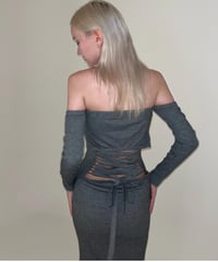 back open knit onepiece