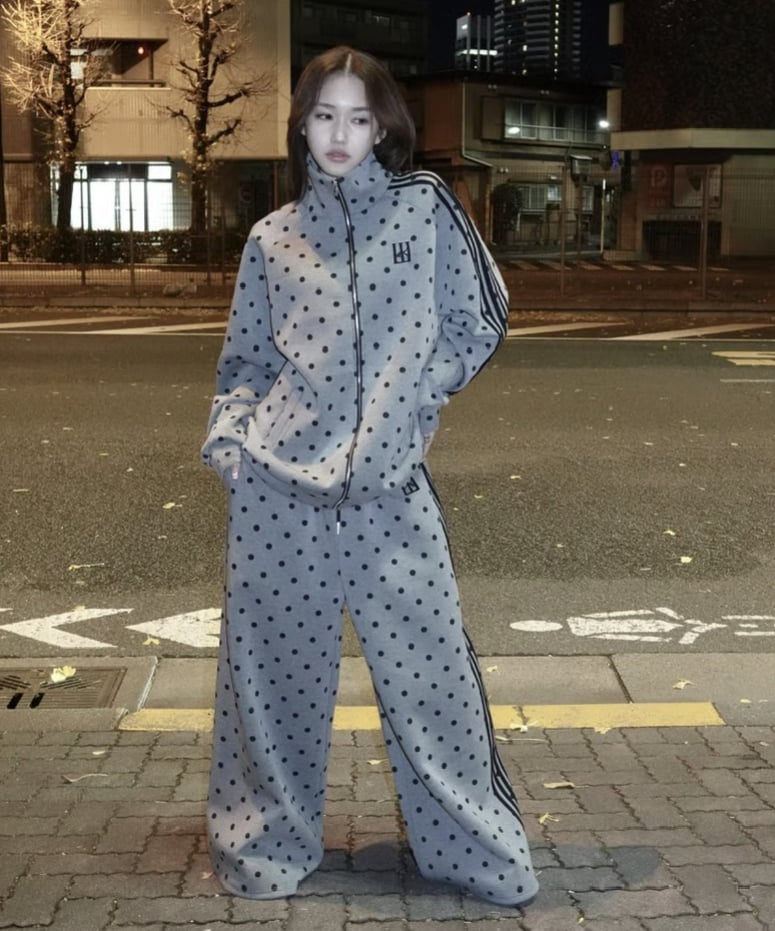 line unisex jersey jacket (gray) | KISS THE CLUB