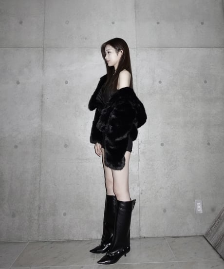 luxury hooded fur coat