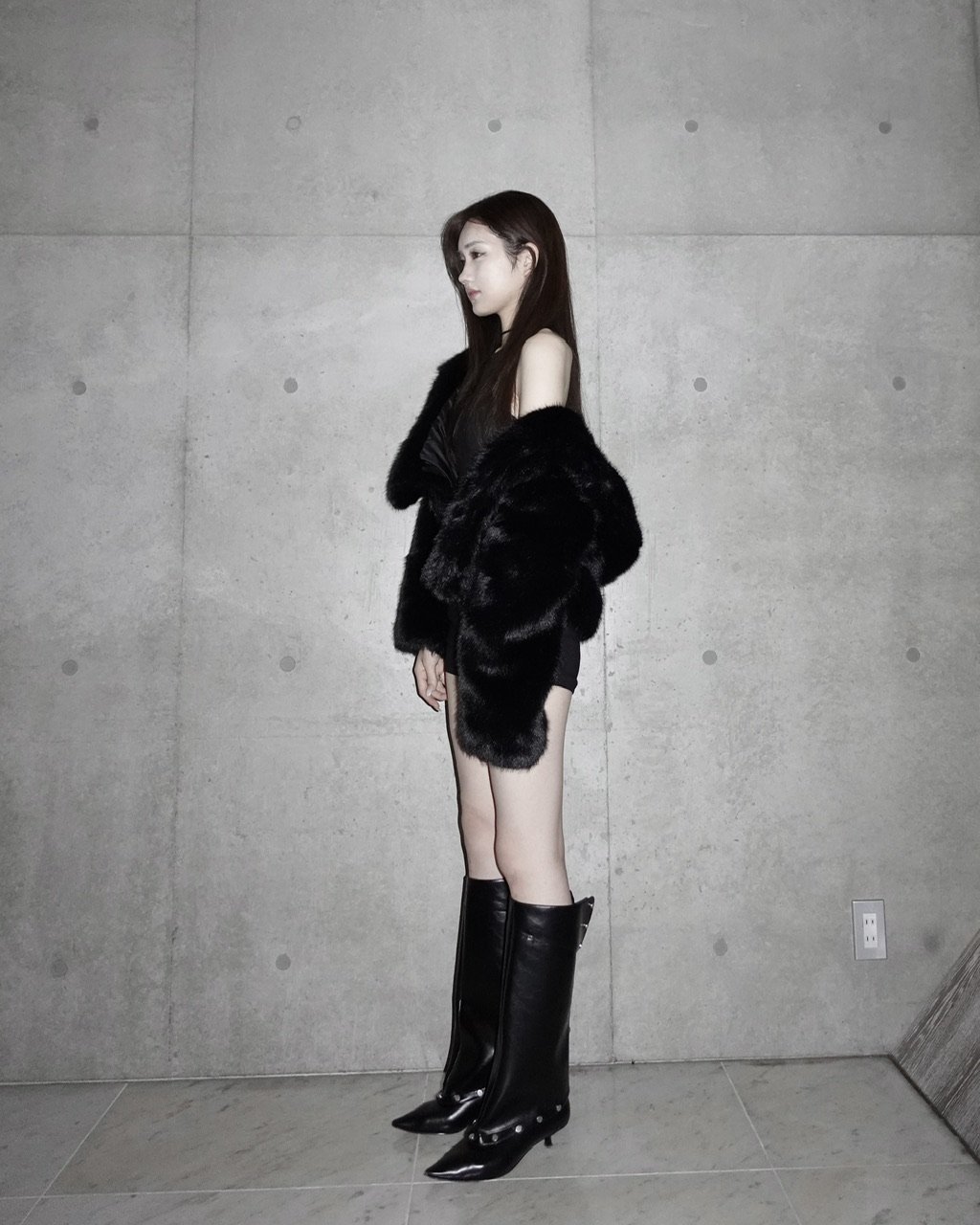 luxury hooded fur coat | KISS THE CLUB
