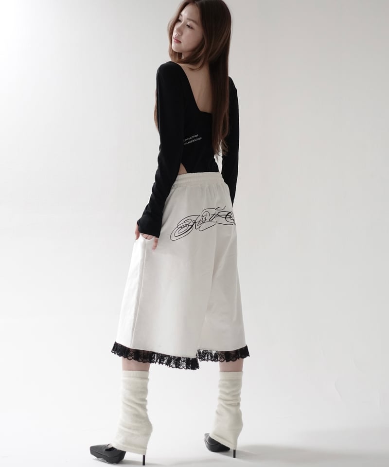 lace half pants | KISS THE CLUB