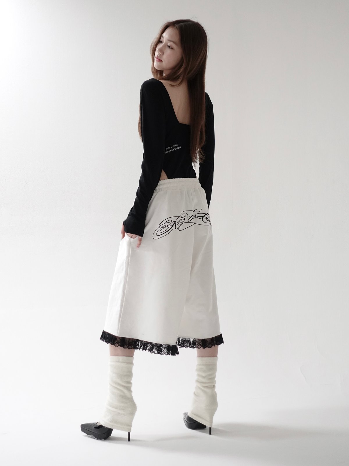 パンツ KISS THE CLUB lace half pants lace half pants | KISS THE CLUB