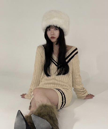 【再入荷】sweater mini onepiece