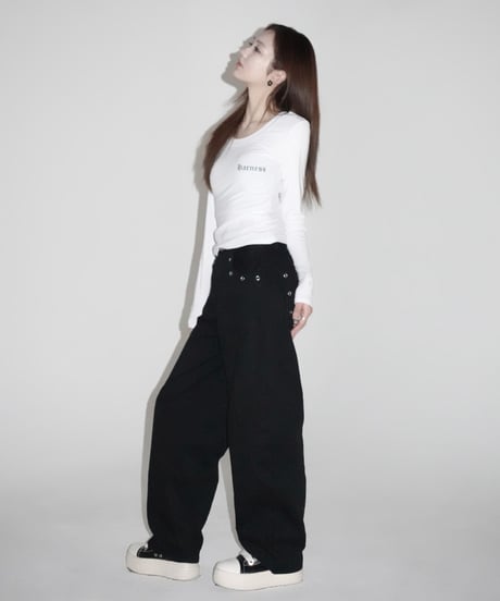 grommet wide pants