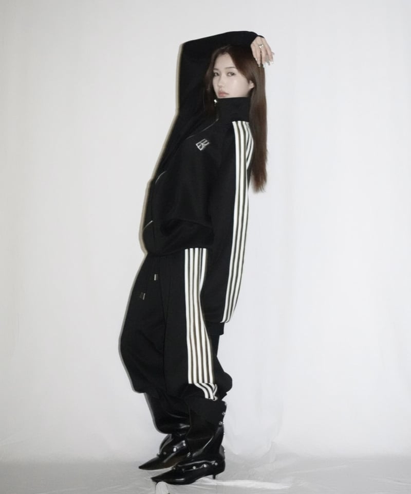トップス kiss the club line unisex jersey line unisex jersey pants (black) | KISS THE CLUB
