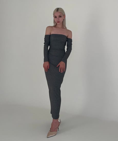 back open knit onepiece