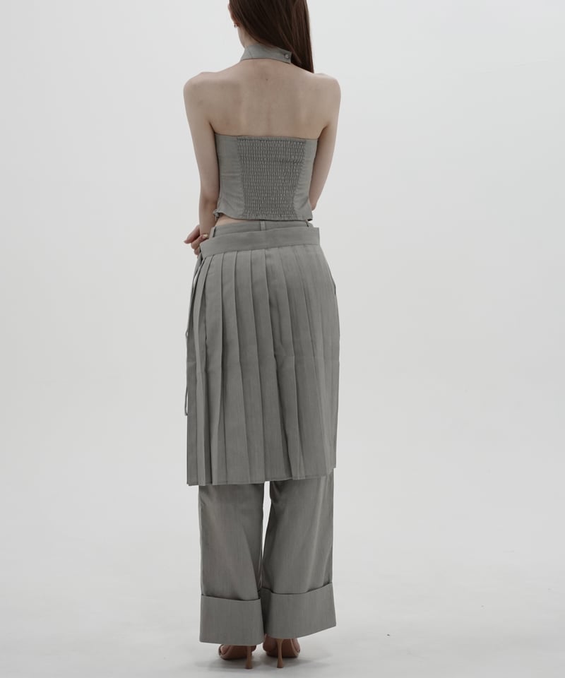2way pleats slacks pants | KISS THE CLUB