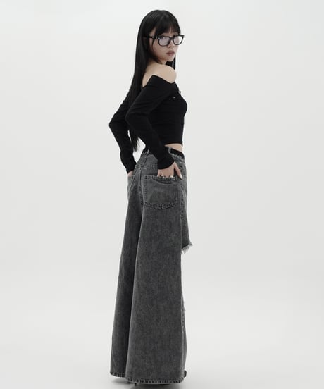 over hole denim
