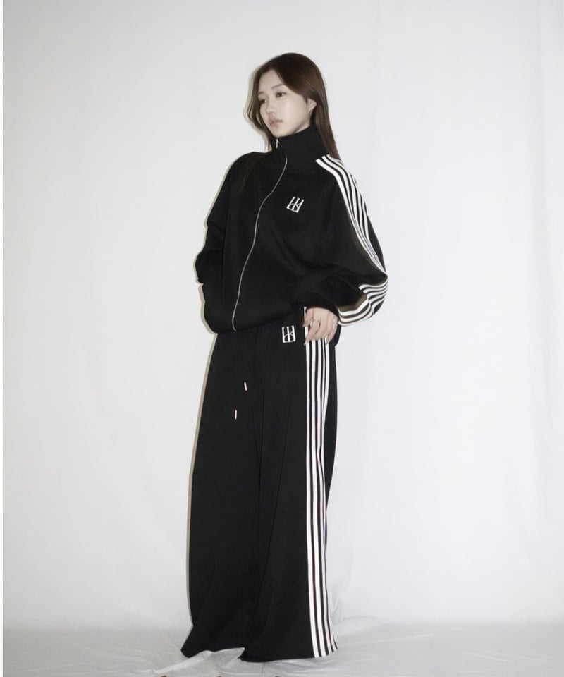 トップス kiss the club line unisex jersey line unisex jersey pants (black) | KISS THE CLUB