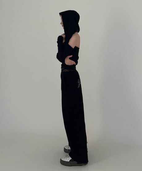 【再入荷】lace sweat pants