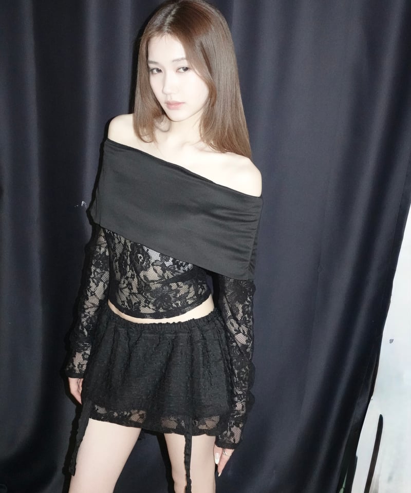 lace offshoulder tops | KISS THE CLUB