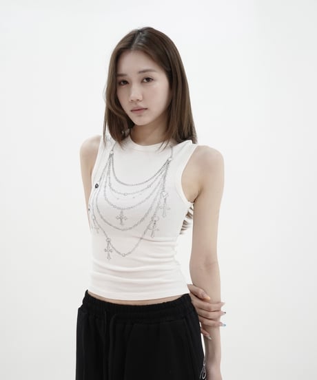charm print tank top