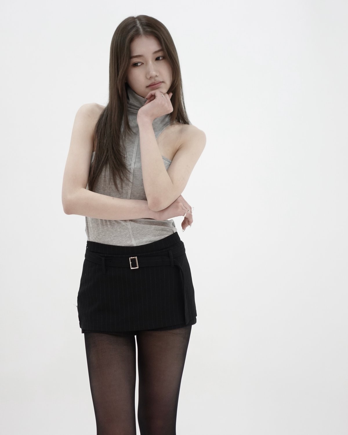 layerd stripe skort | KISS THE CLUB