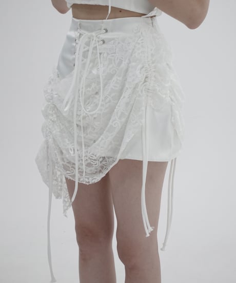 satin amour layerd shorts