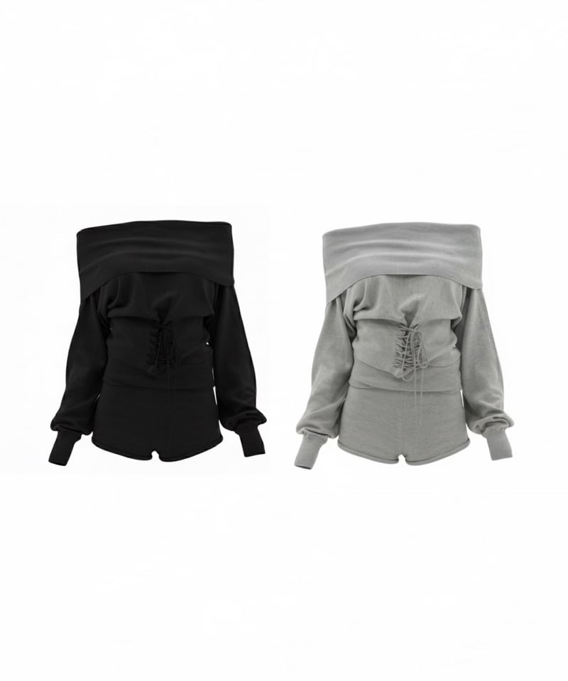 shape waist knit setup | KISS THE CLUB