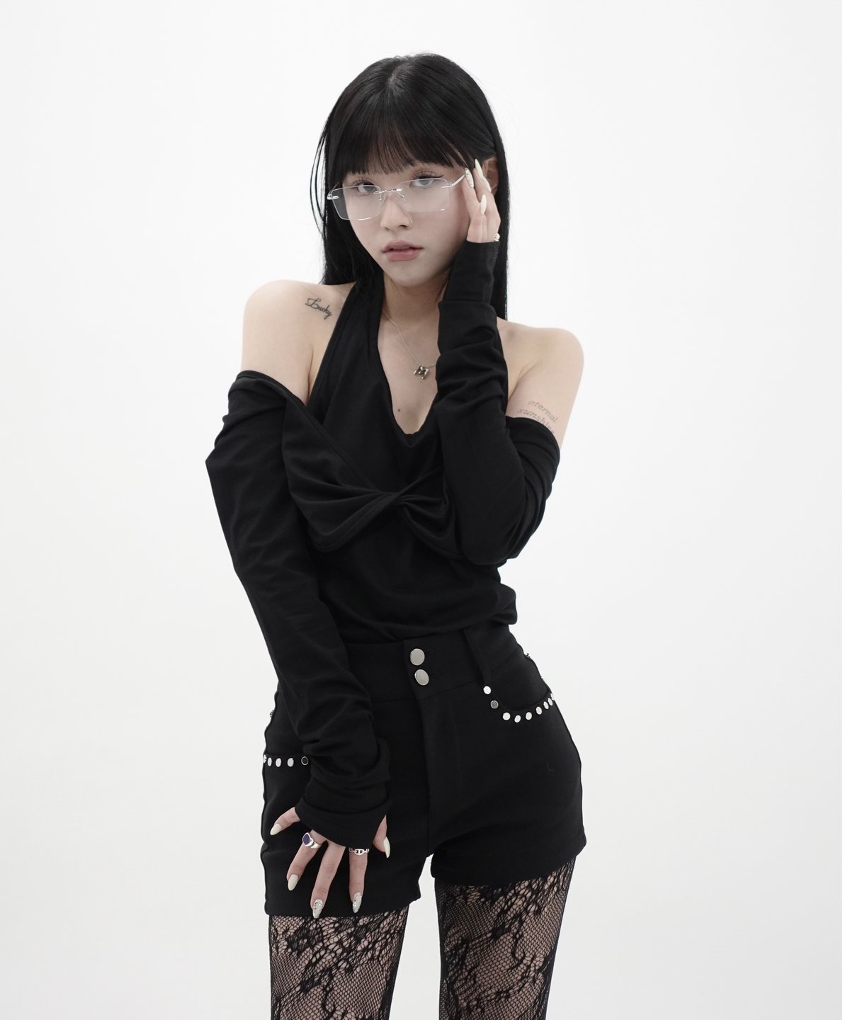 kisstheclubパンツ studded short pants | KISS THE CLUB