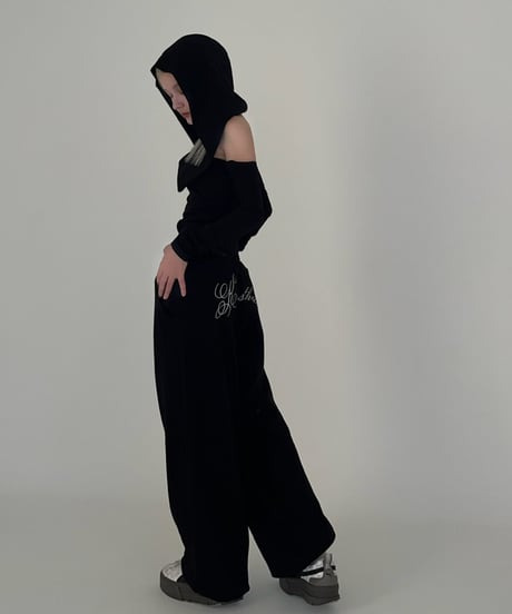 【再入荷】lace sweat pants