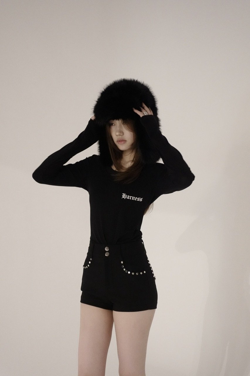トップス kisstheclub harness fitted tee black harness fitted tee | KISS THE CLUB