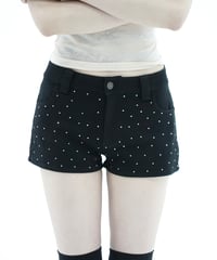 bijou denim short pants