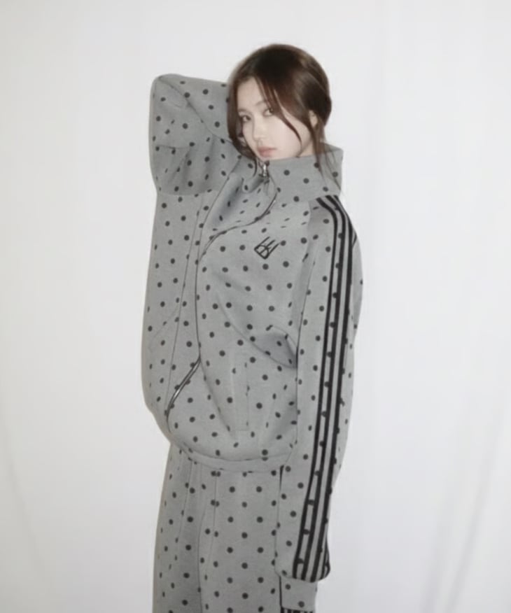 line unisex jersey jacket (gray) | KISS THE CLUB