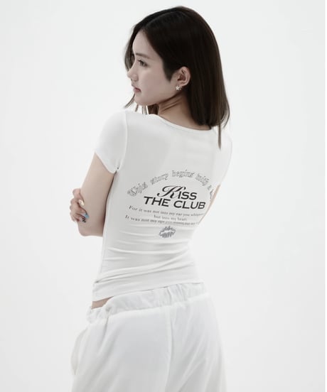 harness fitted short sleeve tee
