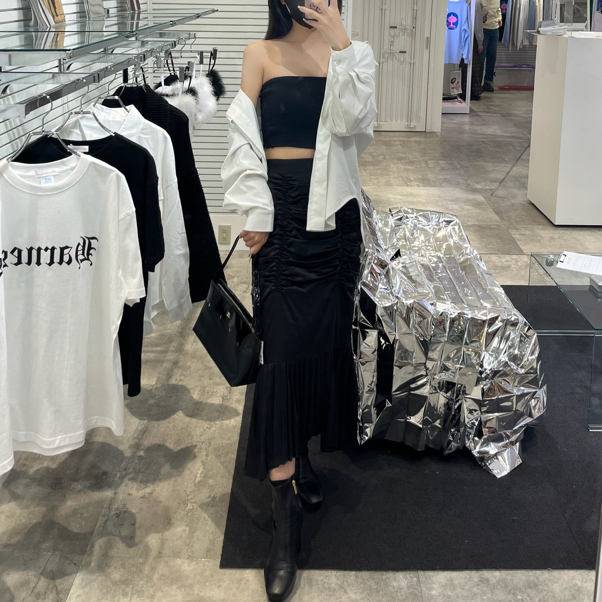 satin mermaid skirt | KISS THE CLUB