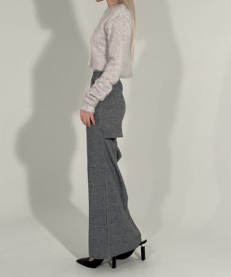 button long skirt