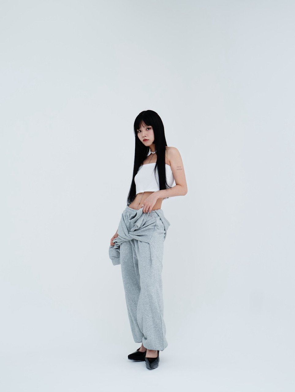 再入荷】hooded sleeve sweat pants | KISS THE CLUB