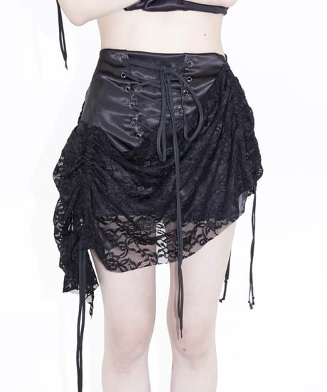 satin amour layerd shorts