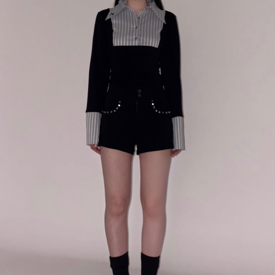 パンツ kiss the club studded short pants 再入荷】studded short pants | KISS THE CLUB