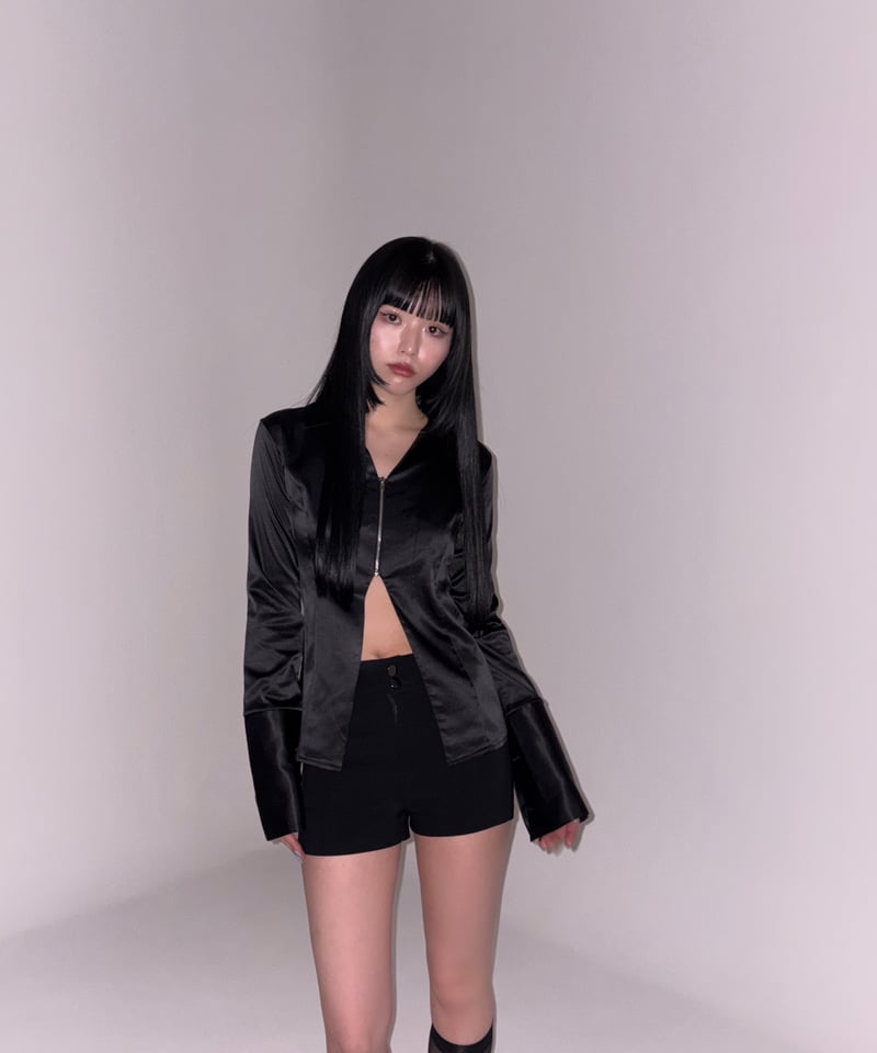 satin luxe shirt | KISS THE CLUB