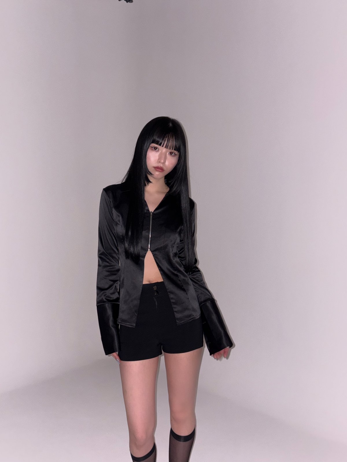 satin luxe shirt | KISS THE CLUB