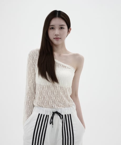 lace oneshoulder tops