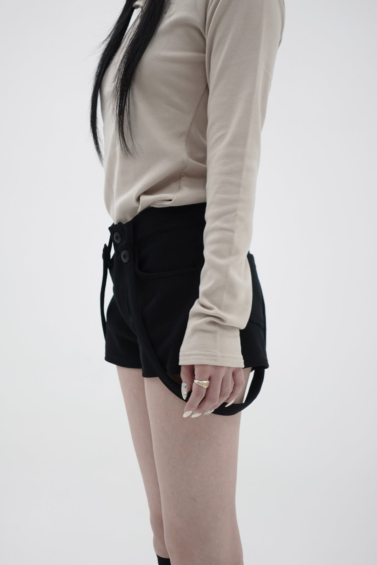 suspender shorts | KISS THE CLUB