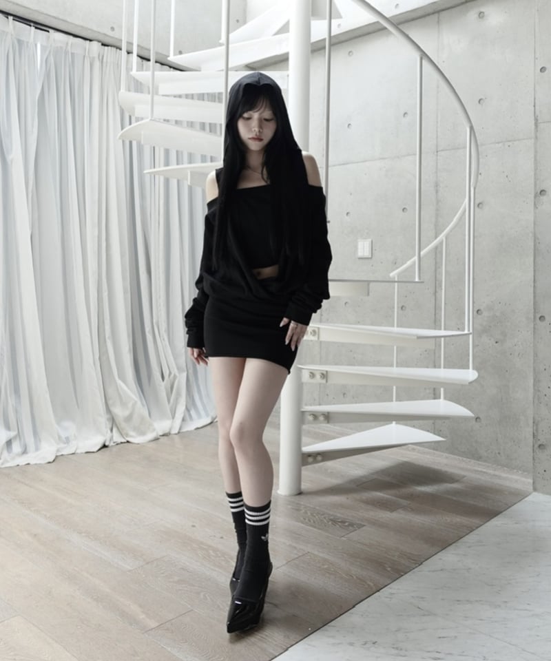 raw wrap mini onepiece | KISS THE CLUB