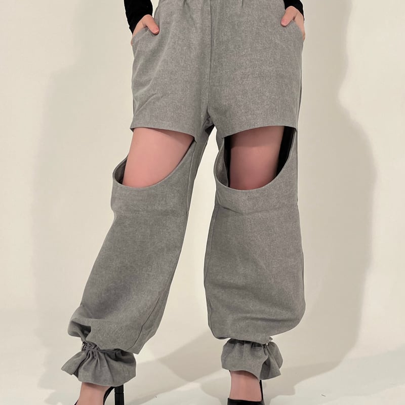 kisstheclub open denim pants