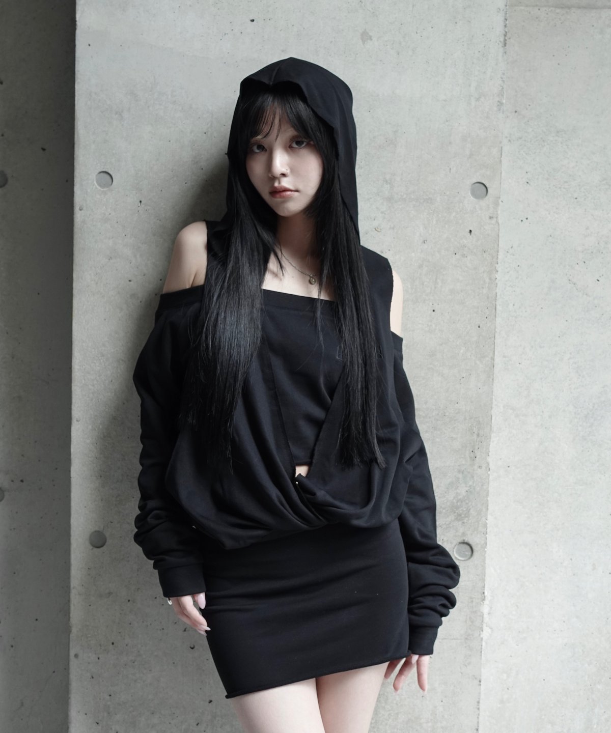 raw wrap mini onepiece | KISS THE CLUB